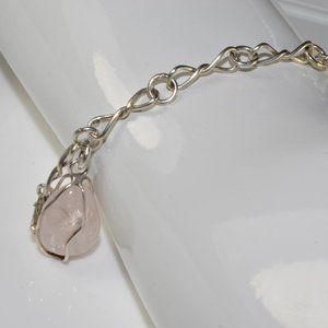 Handmade Sterling Silver and Gemstones Bracelet